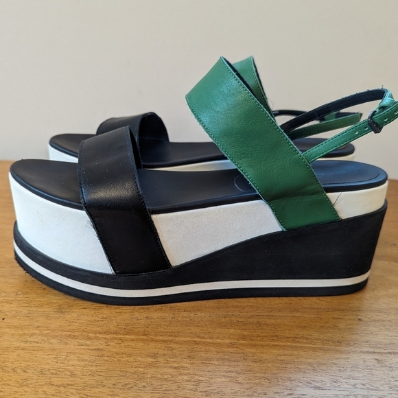 AF Vandevorst Chunky Platform Platform Leather Sandals - Picture 4 of 16